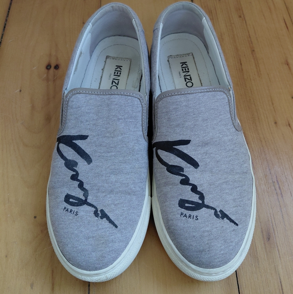 KENZO Paris Heather grey slip on sneaker size 40